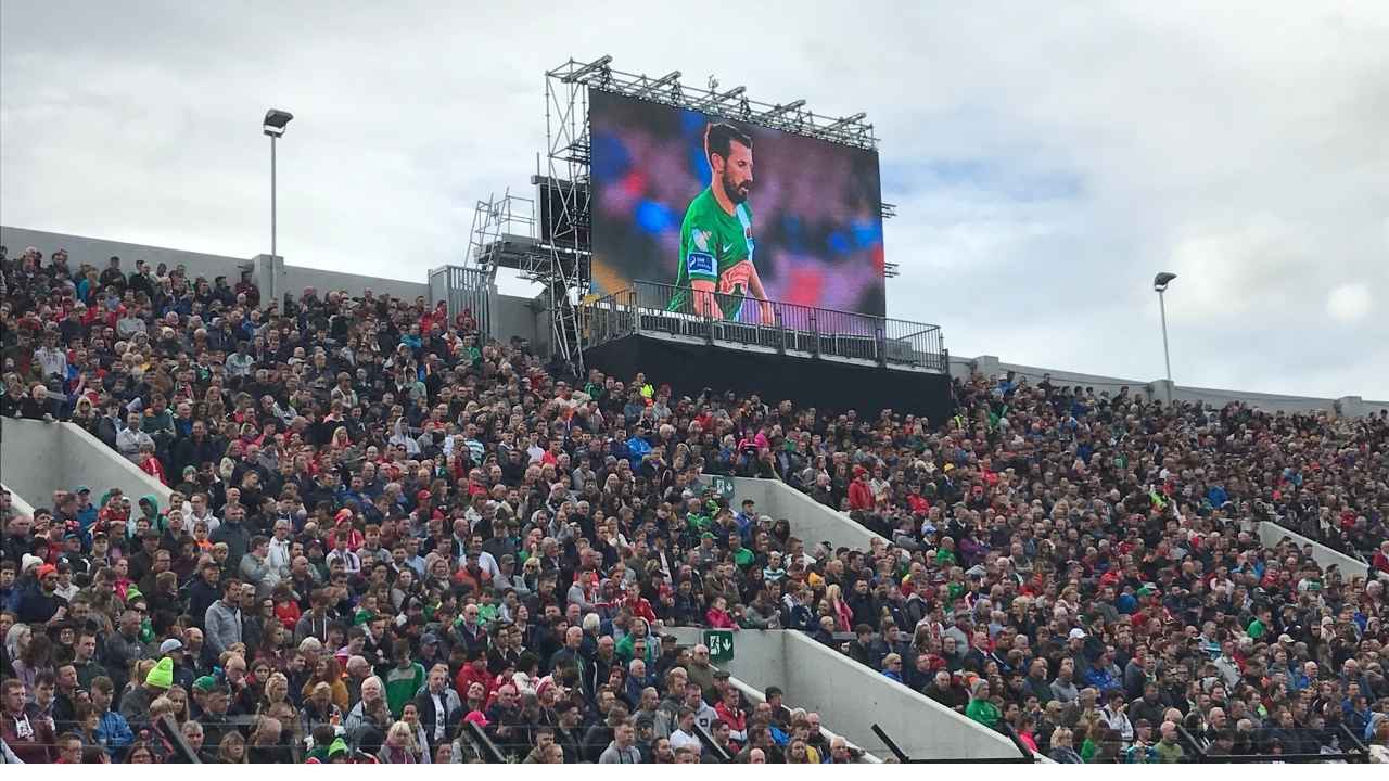 outdoor led screen irish sporting event